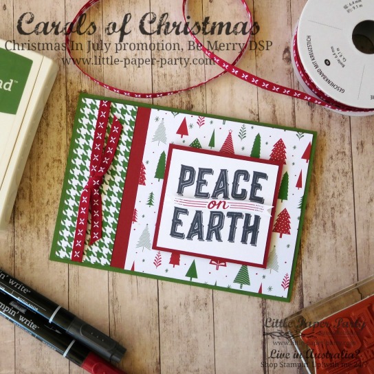 Little Paper Party, Carols of Christmas, Be Merry DSP, Christmas in July Promotion, #2