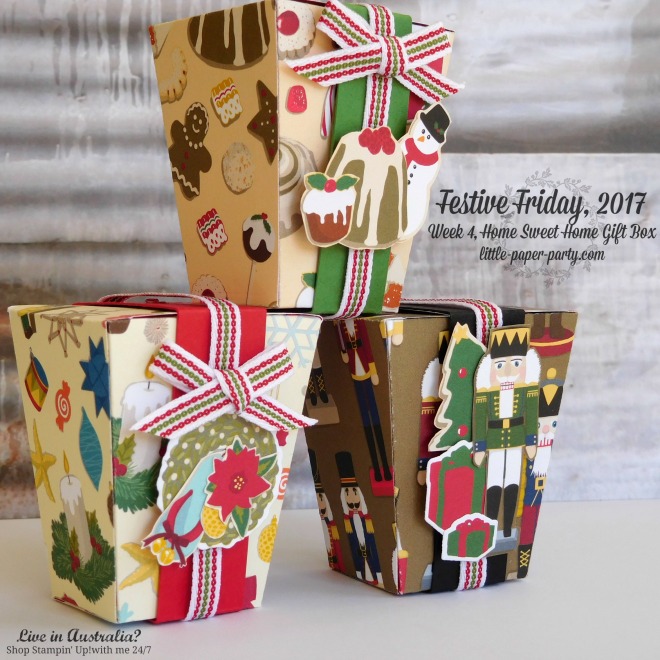 Little Paper Party, Festive Friday 2017, Home Sweet Home Thinlits. Christmas Around the World DSP, #2