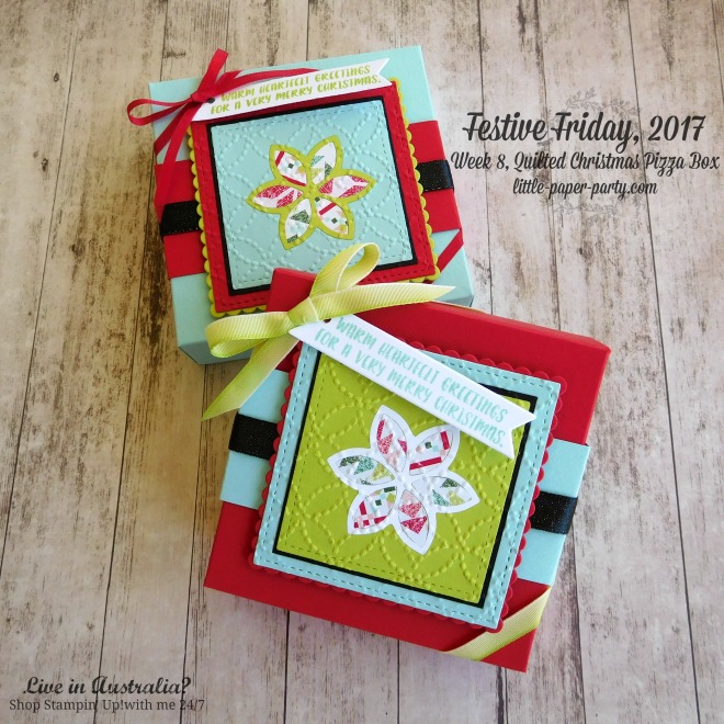 Little Paper Party, Festive Friday 2017, Quilt Builder Framelits, Quilt Top TIEF, Cookie-Cutter Christmas, #3